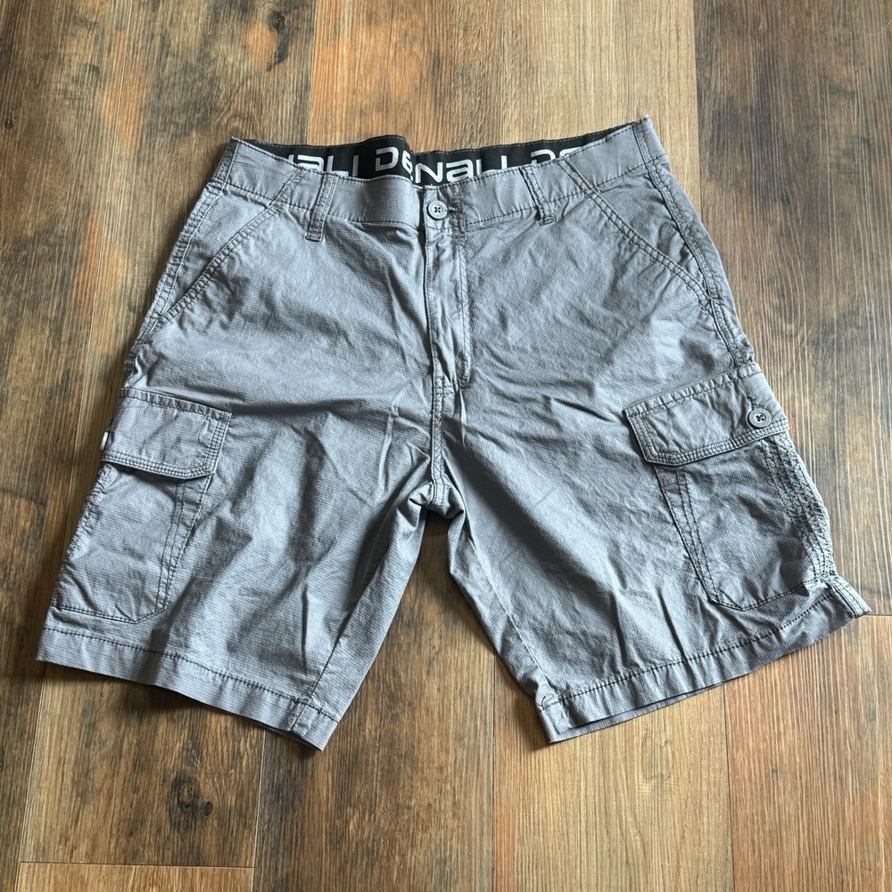 Denali Cargo Shorts Men 32 Gray Ripstop Hiking Outdoor Gorpcore Workwear Comfort